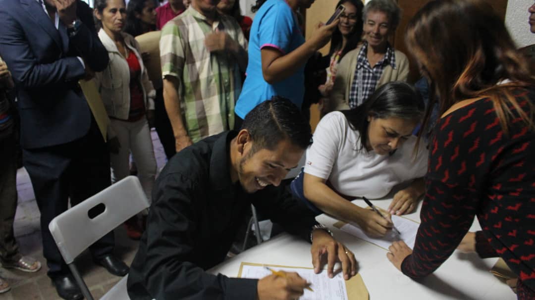 Psuv Carrizal inscribió sus candidatos ante Junta Electoral Municipal
