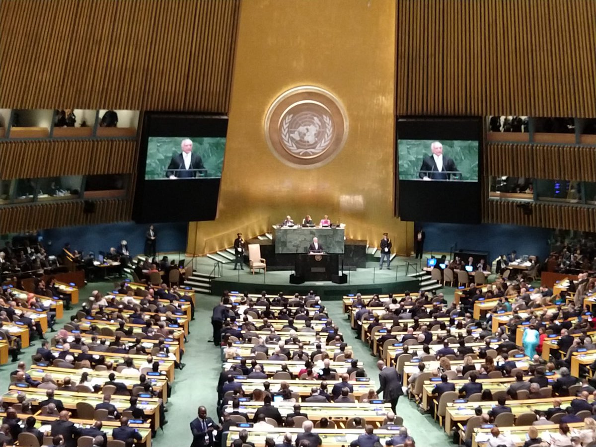 Brasil: Michel Temer participa en la Asamblea General de la ONU