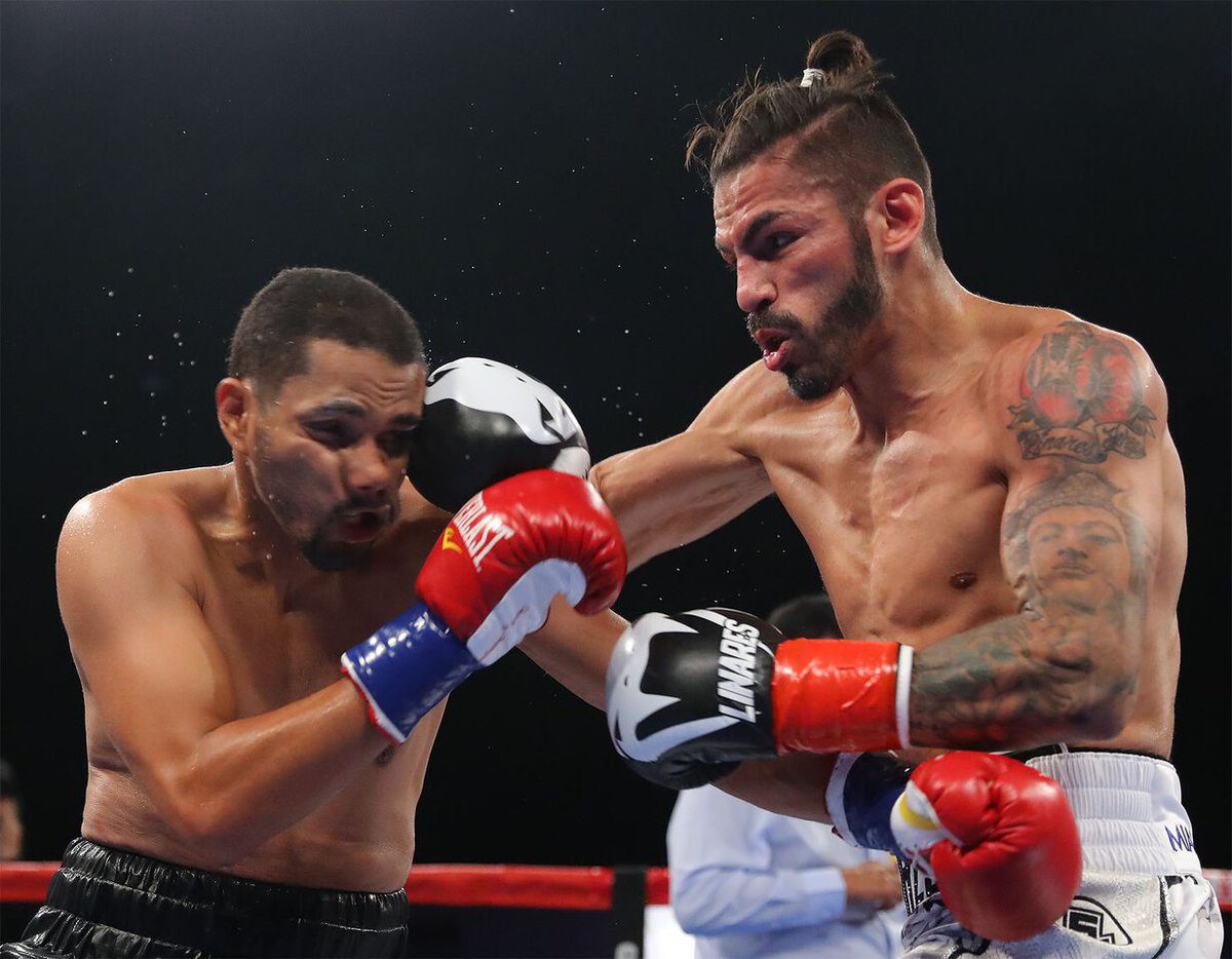 Jorge Linares debutó con triunfo en la división superligero tras noquear a Abner Cotto