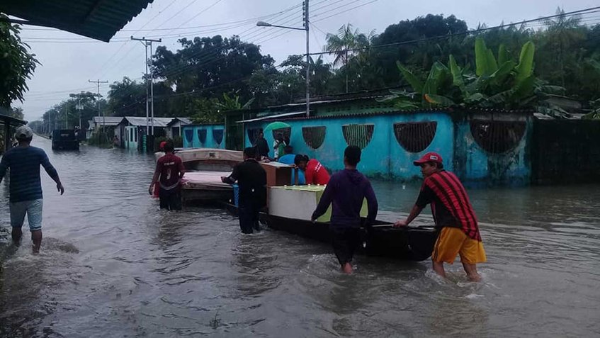 Inundaciones en Amazonas dejaron sin hogar a unas 500 personas