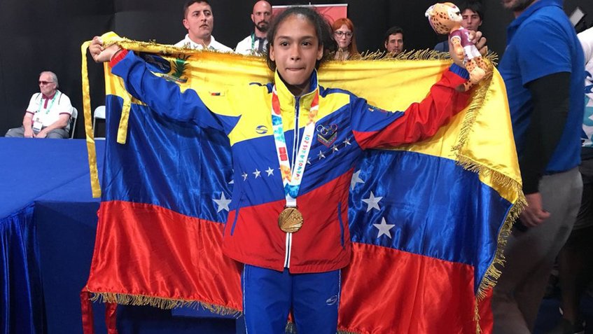 Judoca María Giménez ganó oro para Venezuela