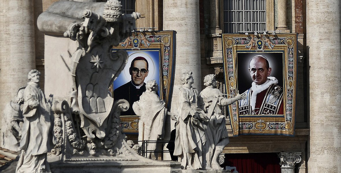 El Vaticano proclamó santos a monseñor Oscar Arnulfo Romero y a Pablo VI