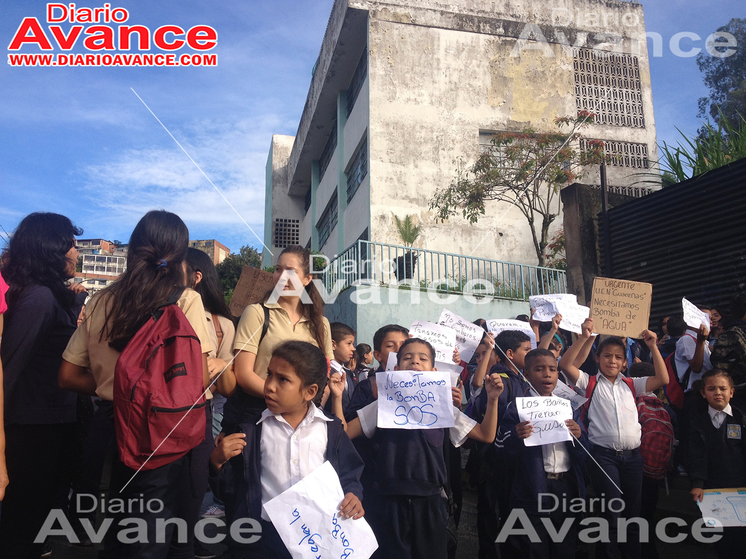 Protestaron por falta de agua en escuela Guarenas