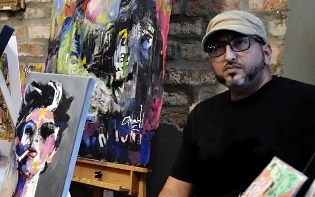 Artista presenta obras inspirada en éxodo venezolano