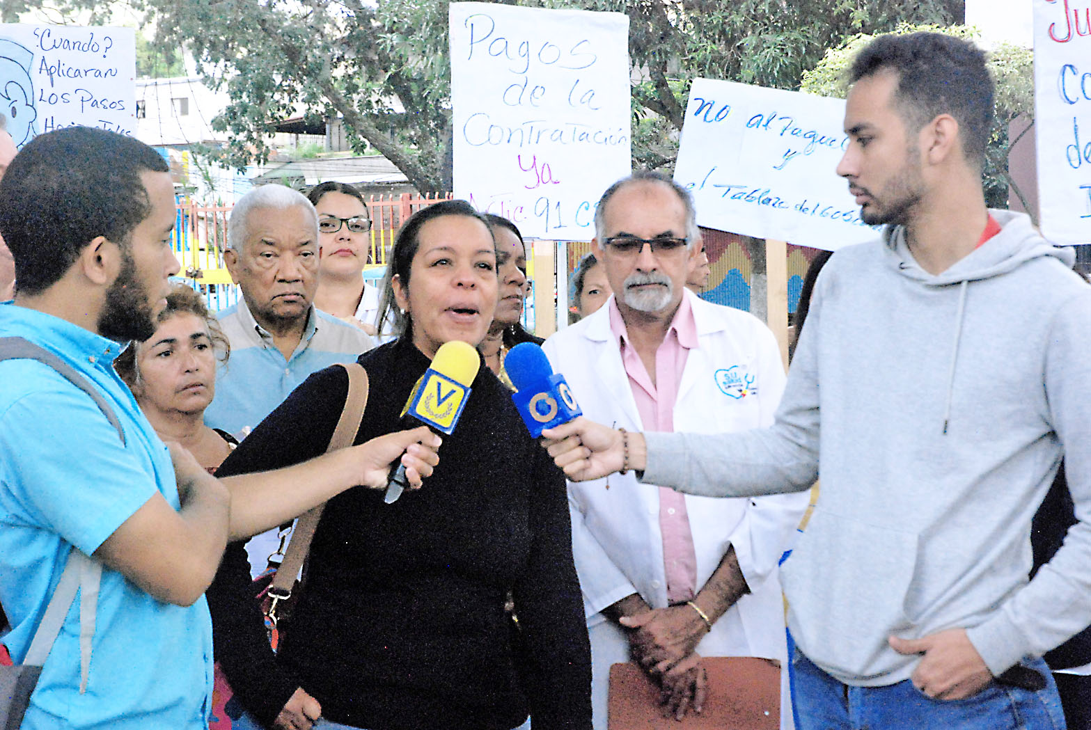 Trabajadores y pacientes del Victorino en protesta por mejores condiciones