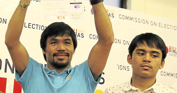 Pacquiao intenta desanimar a su hijo en su intención de ser boxeador