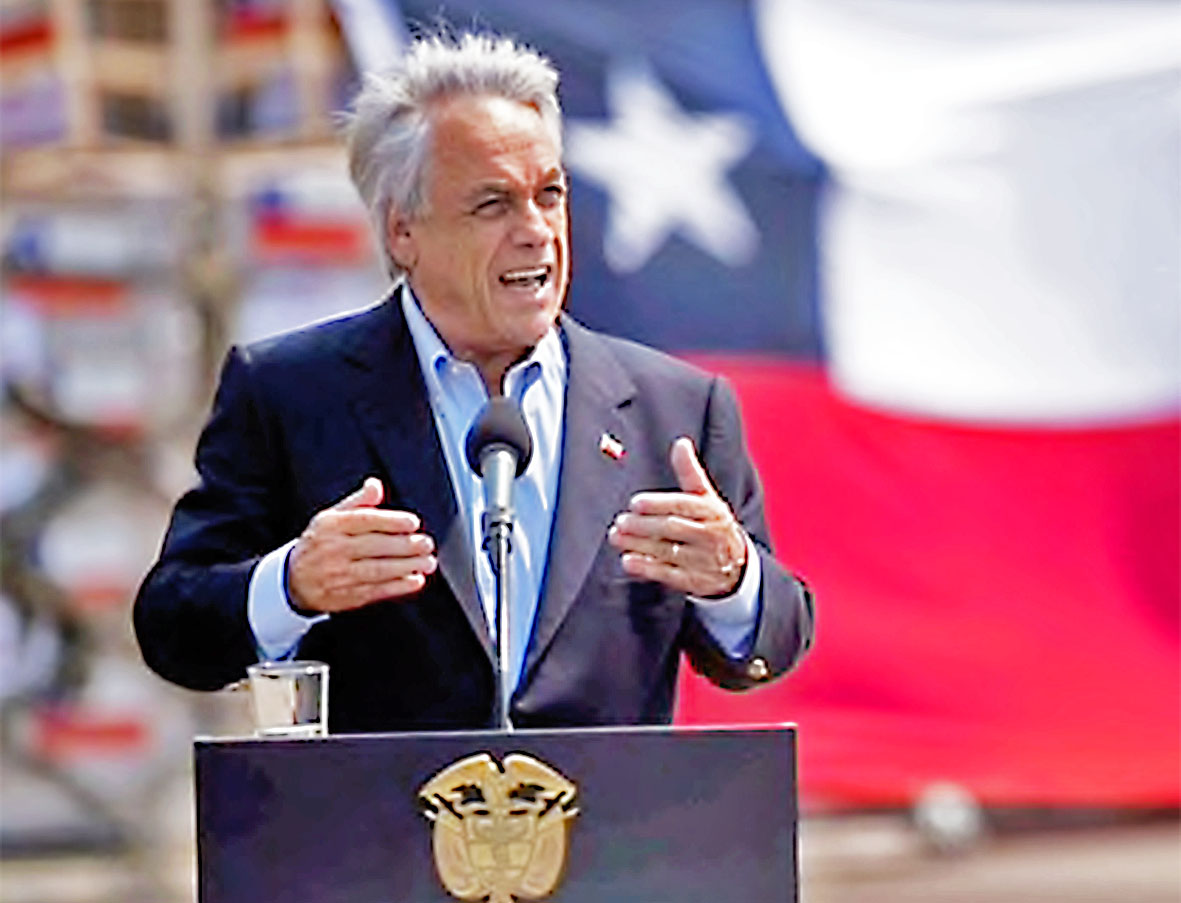 Piñera apuesta por “la libertad y la democracia”