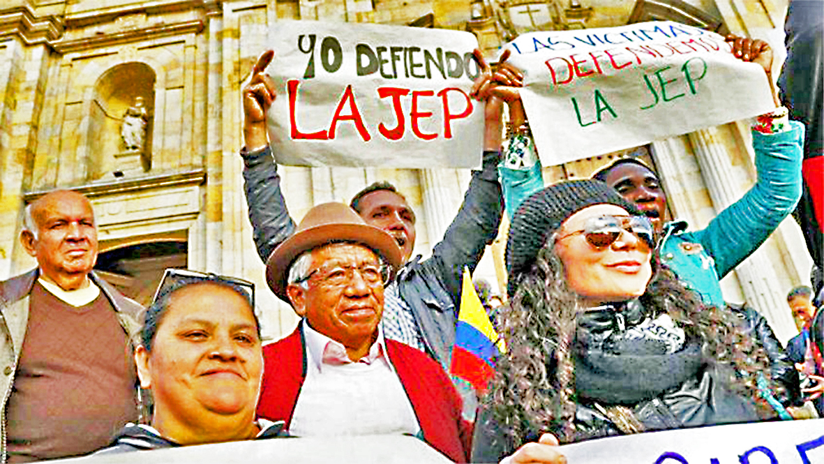 Bogotá marcha en respaldo a la ley estatutaria de la JEP