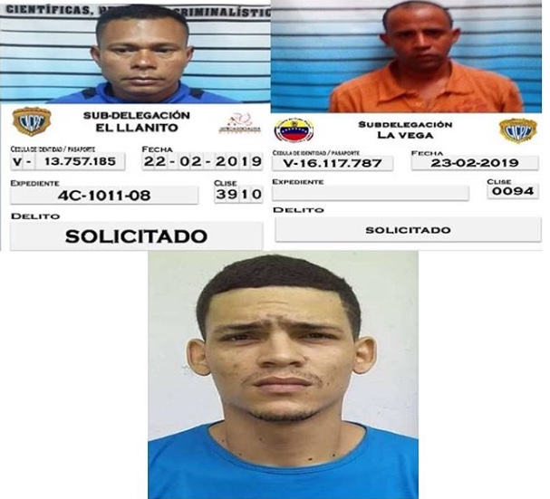 Cicpc atrapa a tres  solicitados por homicidio