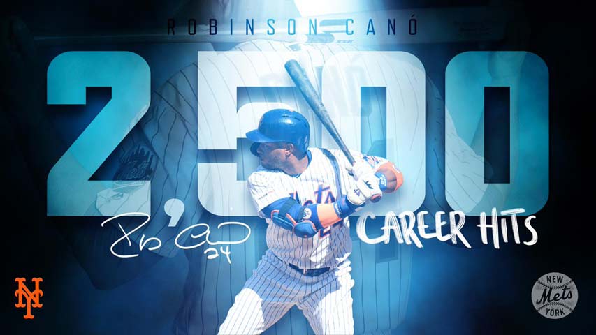 Robinson Canó llegó a 2500 hits en las Grandes Ligas