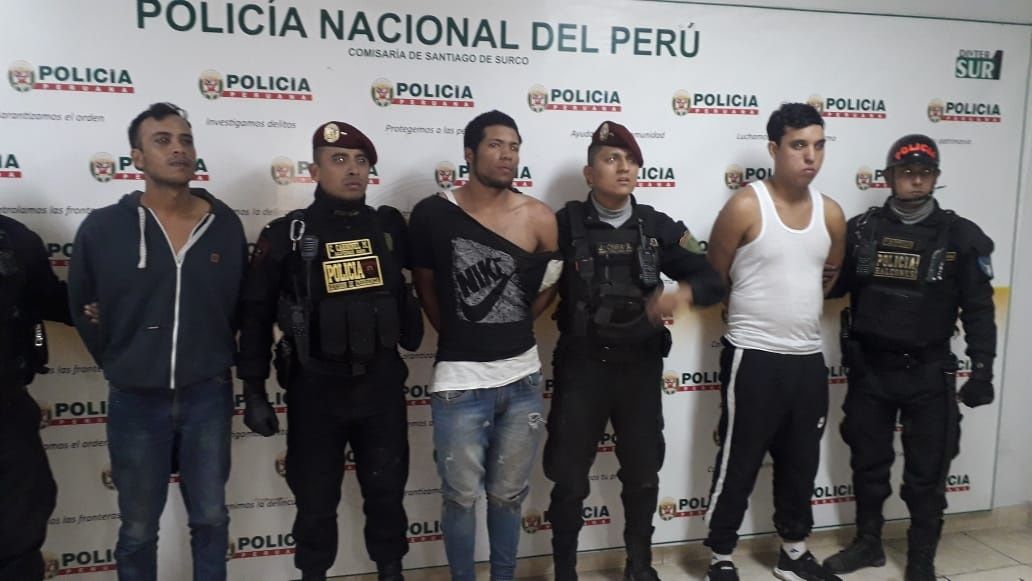 Desarticulan en Perú banda integrada por cuatro venezolanos
