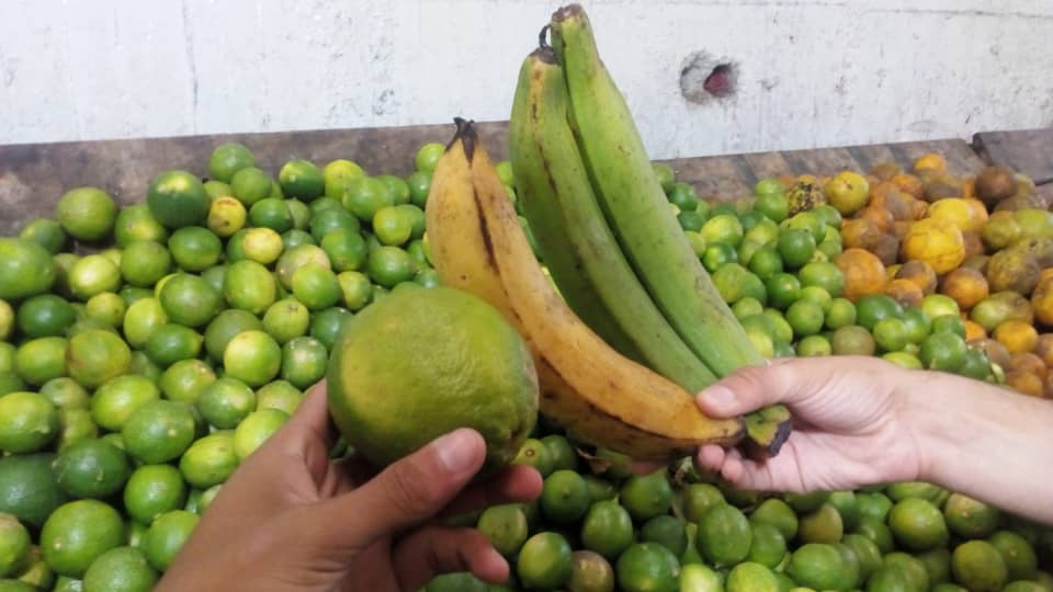 Limones bajando y plátanos subiendo