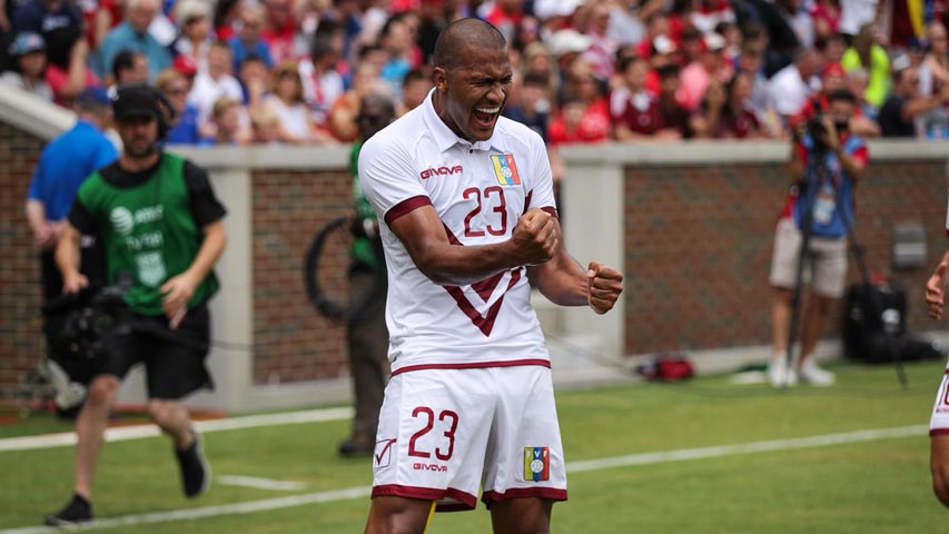 Rondón se convirtió en el máximo goleador de la Vinotinto