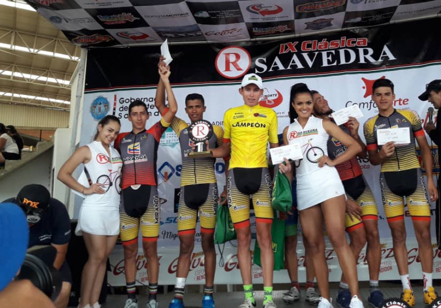 Ángel Marín ganó primera etapa de II Vuelta Ciclista de Miranda
