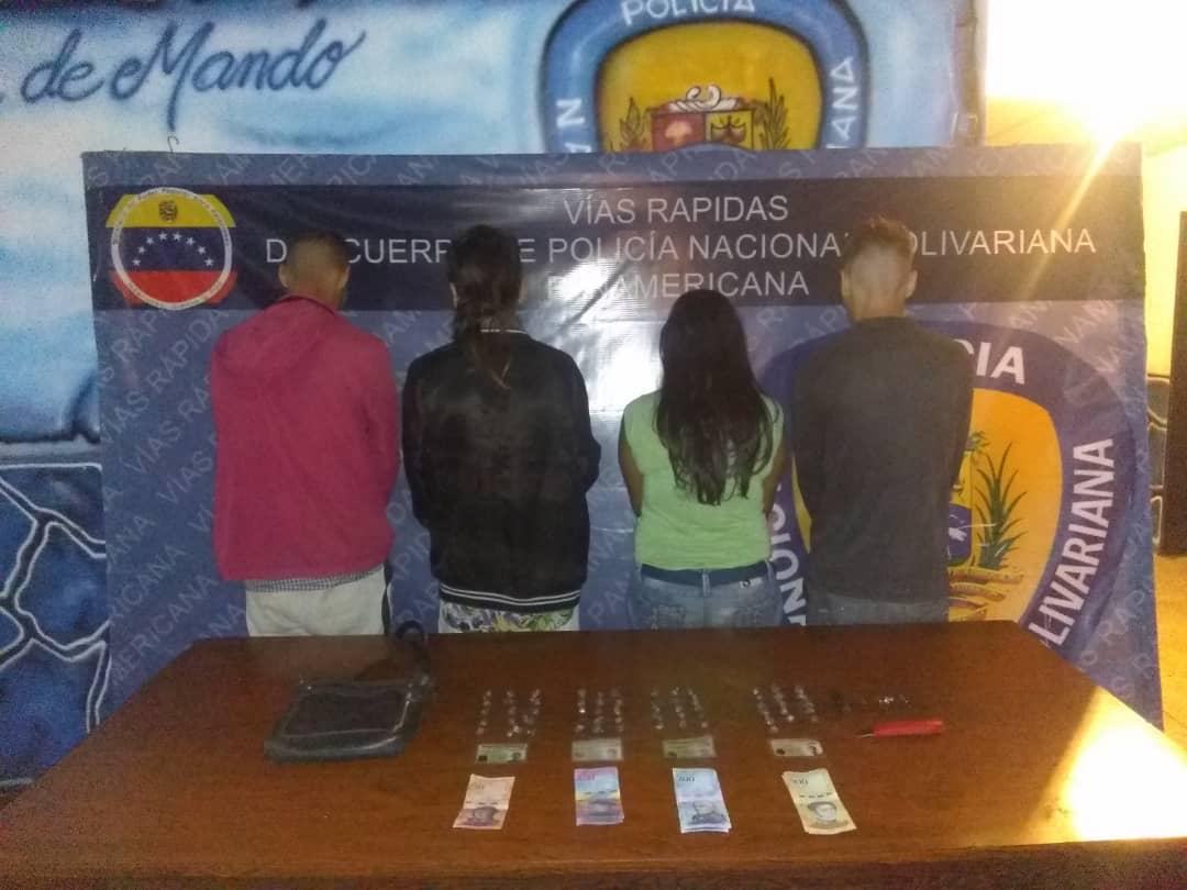 Le ponen los ganchos  a 4 personas por posesión de droga