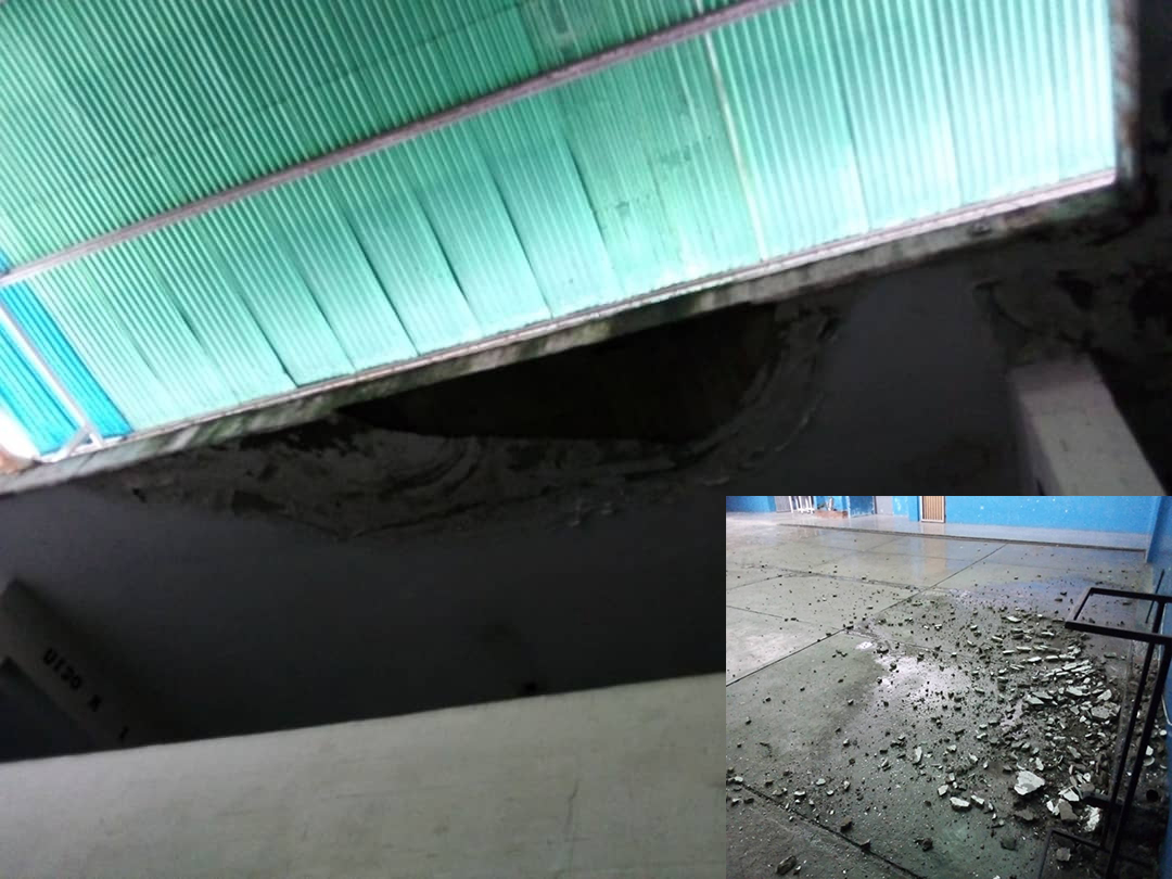 Colapsa estructura en la Simón Bolívar