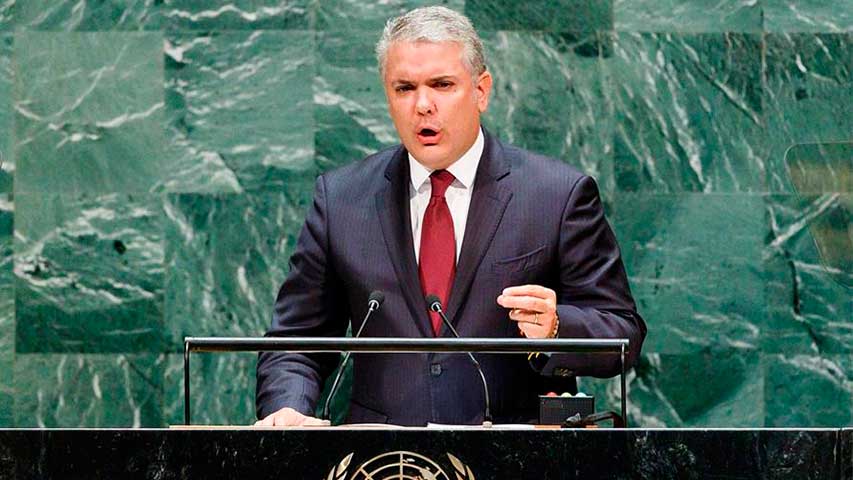 Duque llevó a la ONU supuestas  pruebas en contra de Maduro