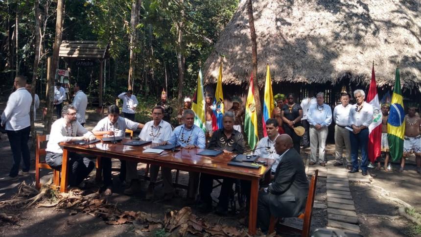 Siete naciones firman  pacto por la Amazonía