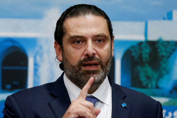 El primer ministro libanés, Saad Hariri, anuncia su dimisión
