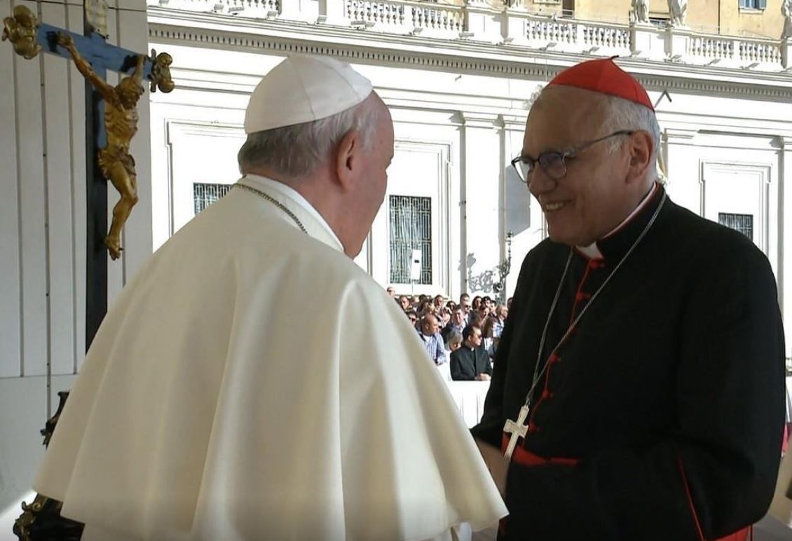 Baltazar Porras recibió bendiciones del papa Francisco