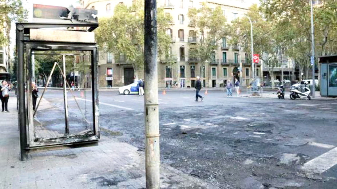 Protestas en Barcelona dejan 283 heridos y daños por €3 millones