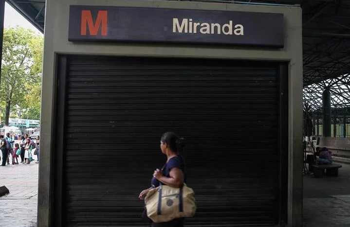 Metro de Caracas suspende su servicio entre Sabana Grande y Palo Verde