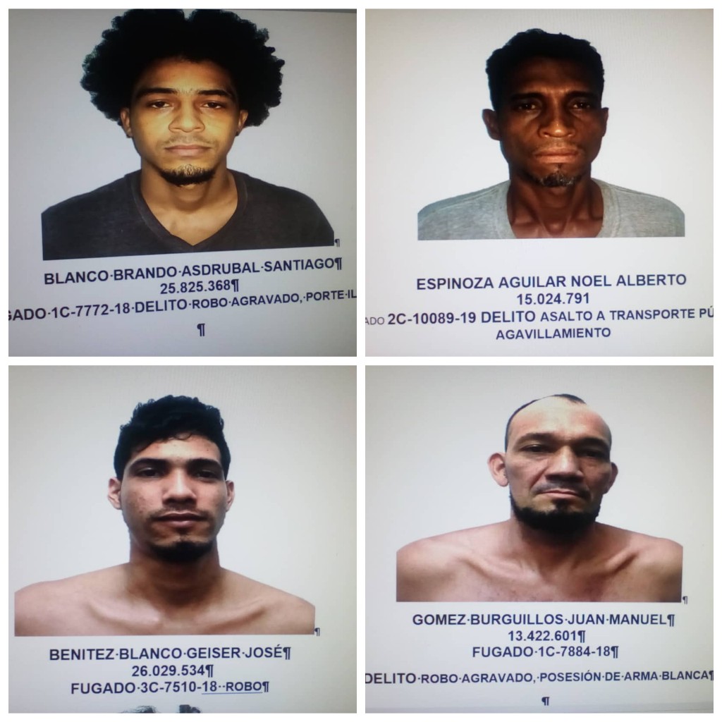 Cuatro presos se fugaron de Polipáez