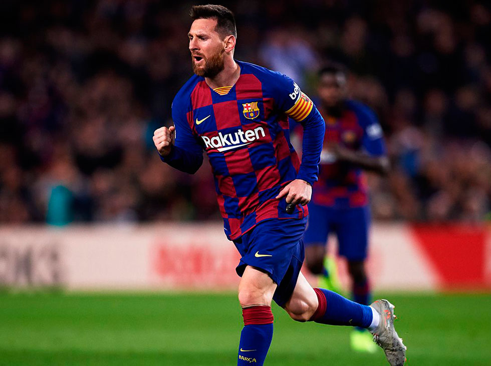 Messi clasificó al Barsa a los octavos de final