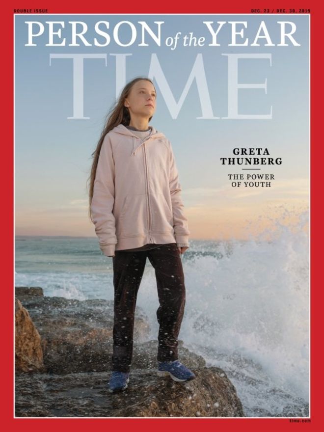 Greta Thunberg, la Persona del Año más joven en la historia de la revista Time