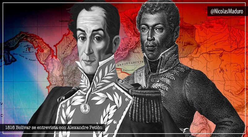 Venezuela conmemora los 204 años del encuentro entre el Libertador Simón Bolívar y Alexander Petión