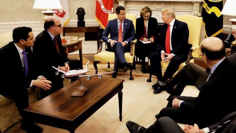 Trump se reunió con Guaidó en la Casa Blanca