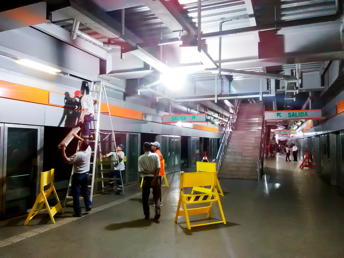 Metro de Los Teques mejora iluminación de la estación Guaicaipuro