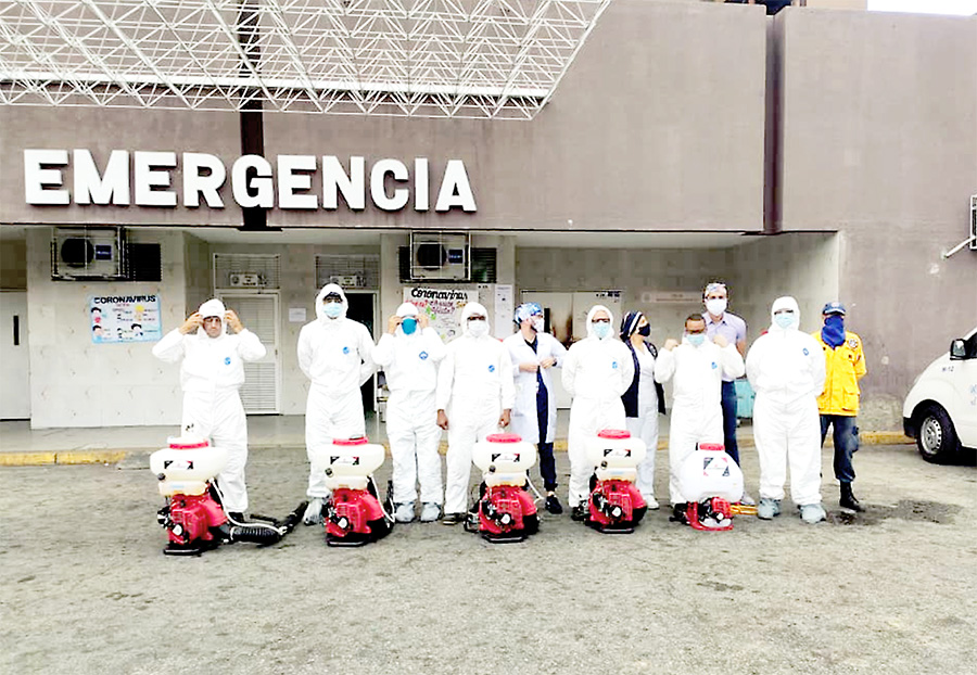 Grupo puma desinfecta el HVS