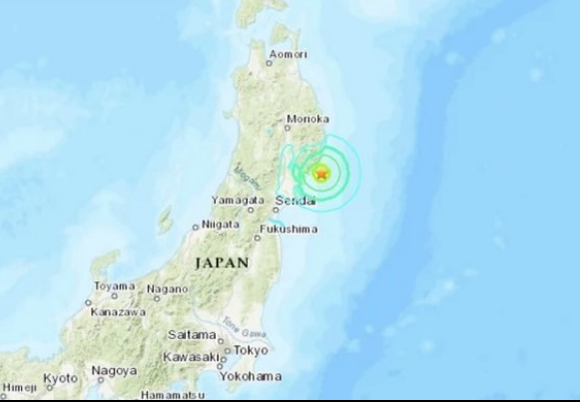 Un fuerte sismo de magnitud 6.4 sacudió la costa oriental de Japón