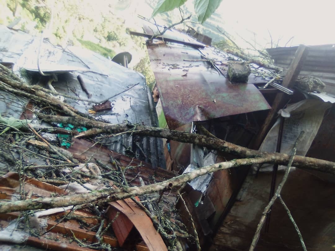 Casas en alto riesgo producto de las precipitaciones