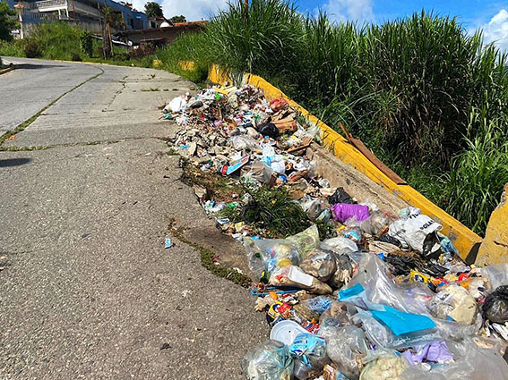 Cada día más basura en la Miranda