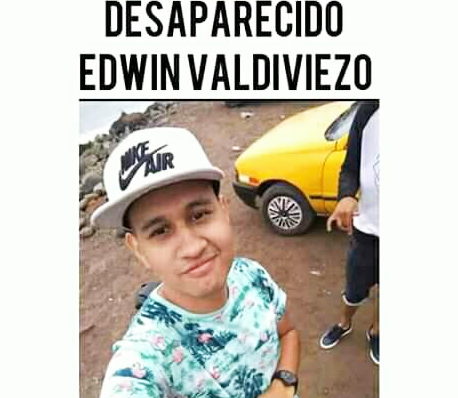 Siguen en la búsqueda de Edwin Valdiviezo