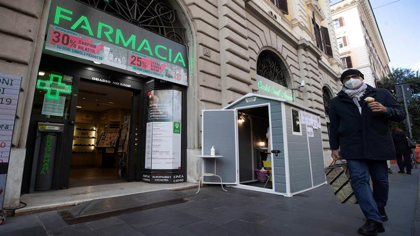 Italia contabilizó 853 decesos por coronavirus en un día