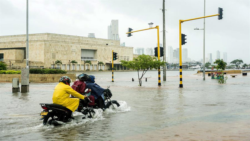 Emergencia por inundaciones en Cartagena de Indias