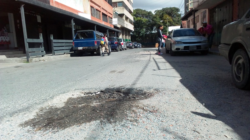 Se hunde la calle Boyacá