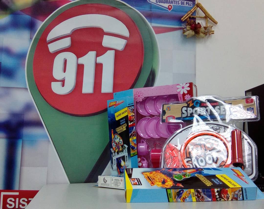 Empleados del VEN 911 recibieron juguetes para sus pequeños