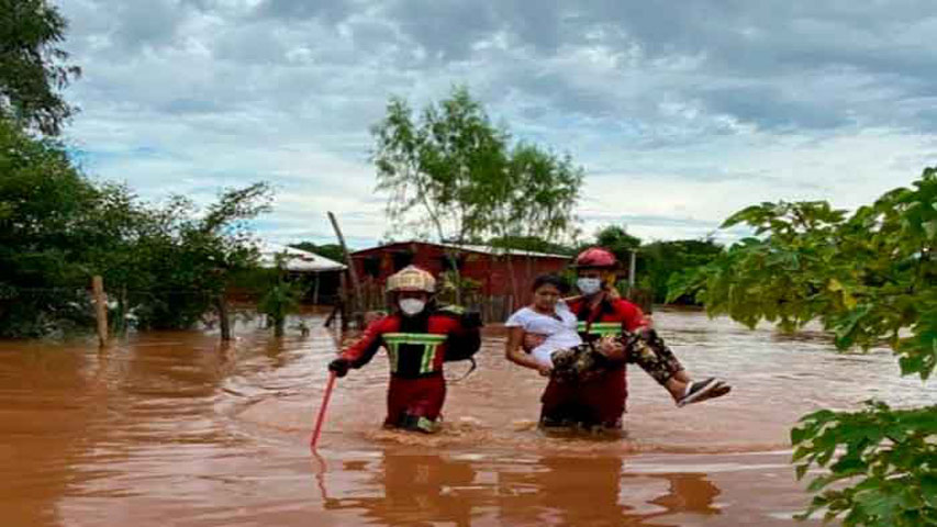 Tres muertos deja fuerte tormenta en Paraguay