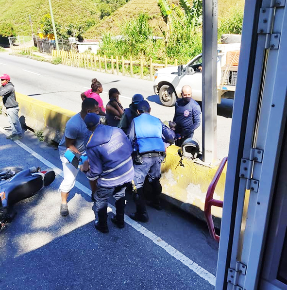 Motorizado resultó herido  tras choque en la Panamericana