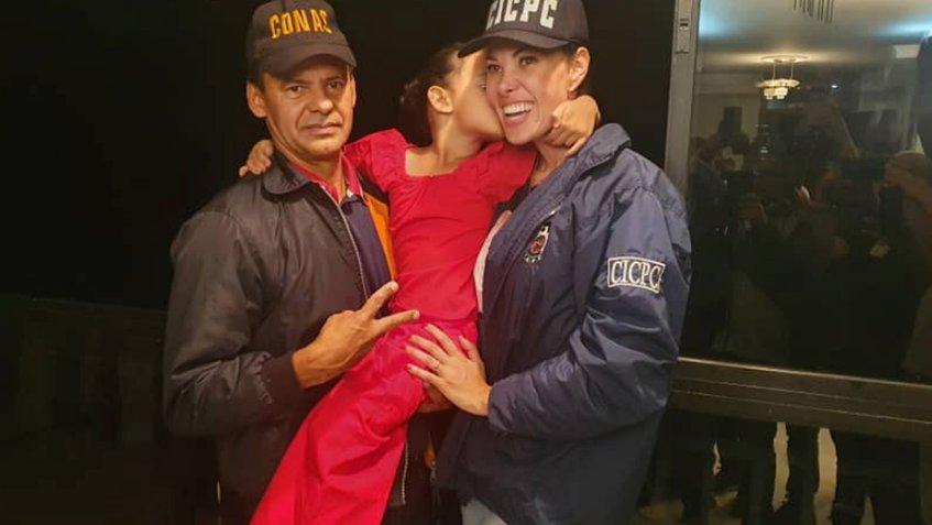 Rescatada sana y salva niña de cuatro años secuestrada en Táchira