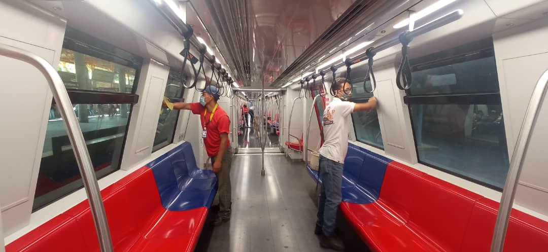 Metro Los Teques garantiza la desinfección de sus trenes