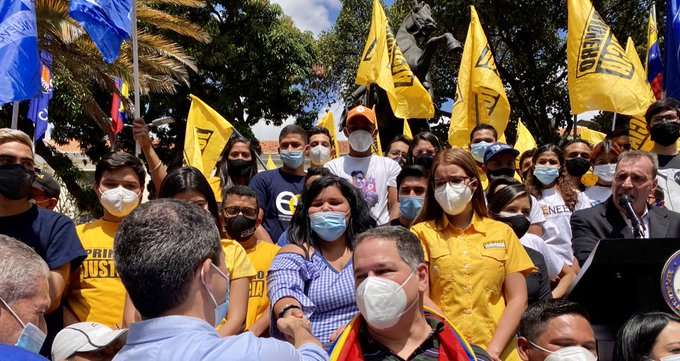 Juventud opositora exige un cambio en Venezuela