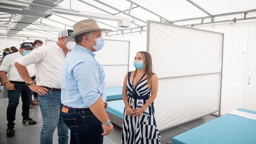 Duque inauguró un centro de atención para migrantes venezolanos en Colombia