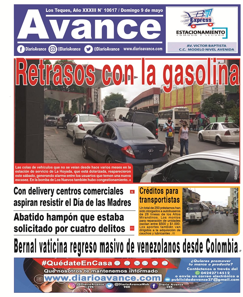 Portada, Domingo 09 de Mayo de 2021