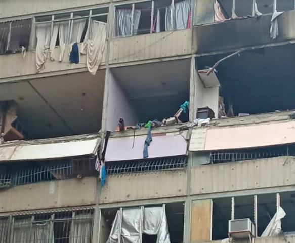 Pánico tras explosión en apartamento