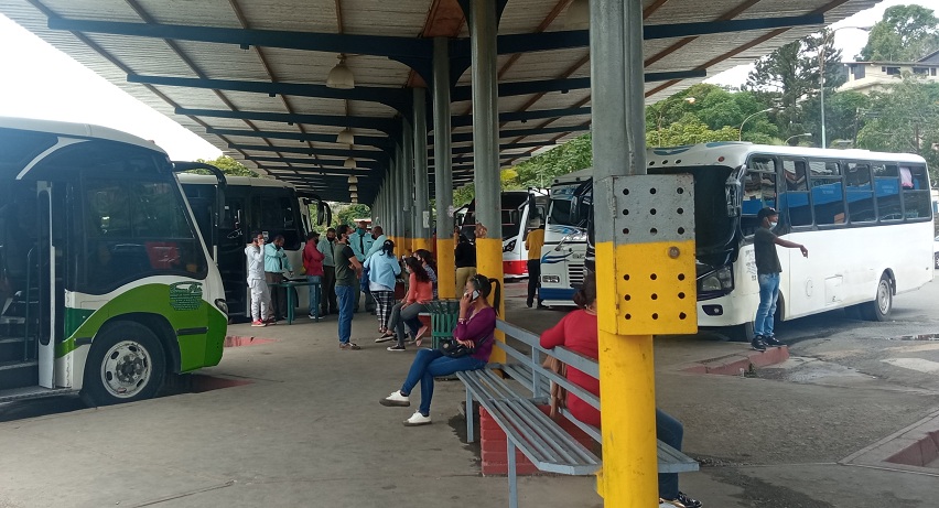 Baja afluencia de pasajeros en Terminal de Los Lagos